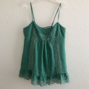 BCBGMaxAzria Silk Camisole Strap Blouse Size M